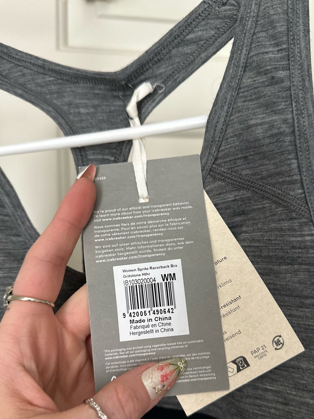 Icebreaker Sprite Racerback Bra - Picture 5 of 6